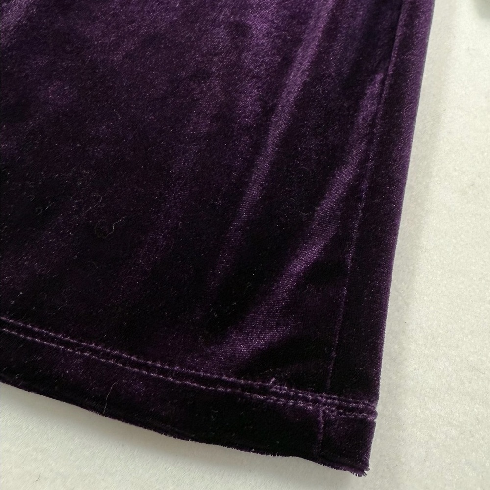 MIMI CHICA VTG Y2K Purple Velour Strappy Back Bodycon‎ Whimsigoth Mini Dress L - Picture 6 of 10
